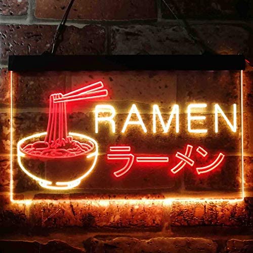 Japanese Noodles Ramen Dual LED Neon Light Sign